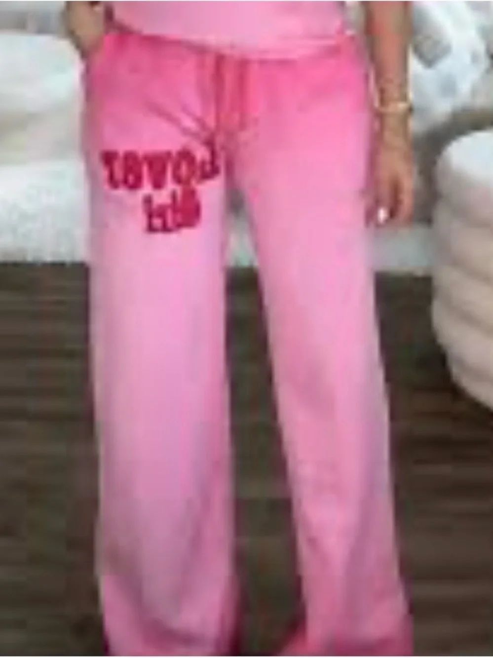 0113 Fashion Nova Hot Pink Fleece Joggers
